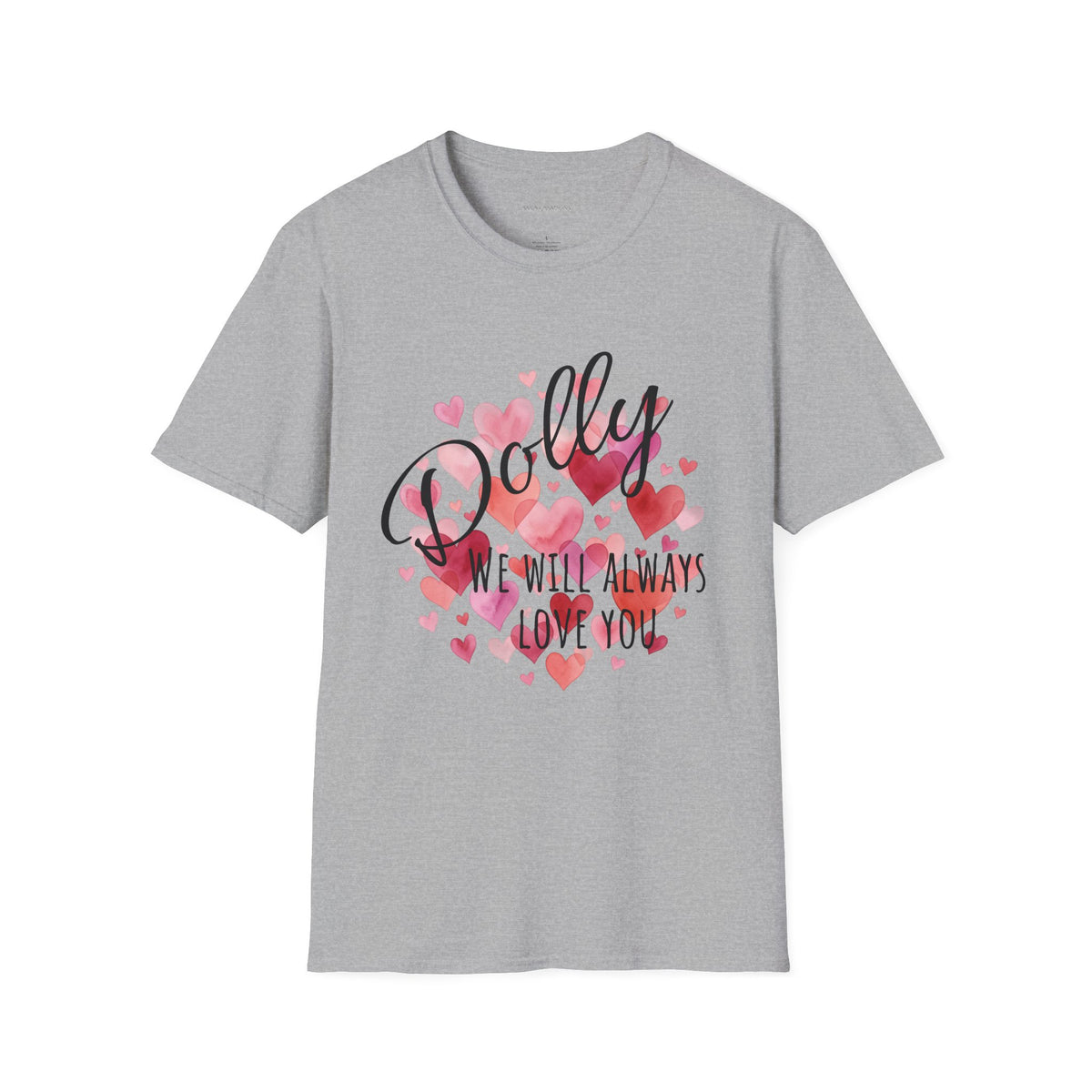 Dolly Pink Script T‑Shirt — 'Dolly' Cute Retro Graphic Top (We Will Always)